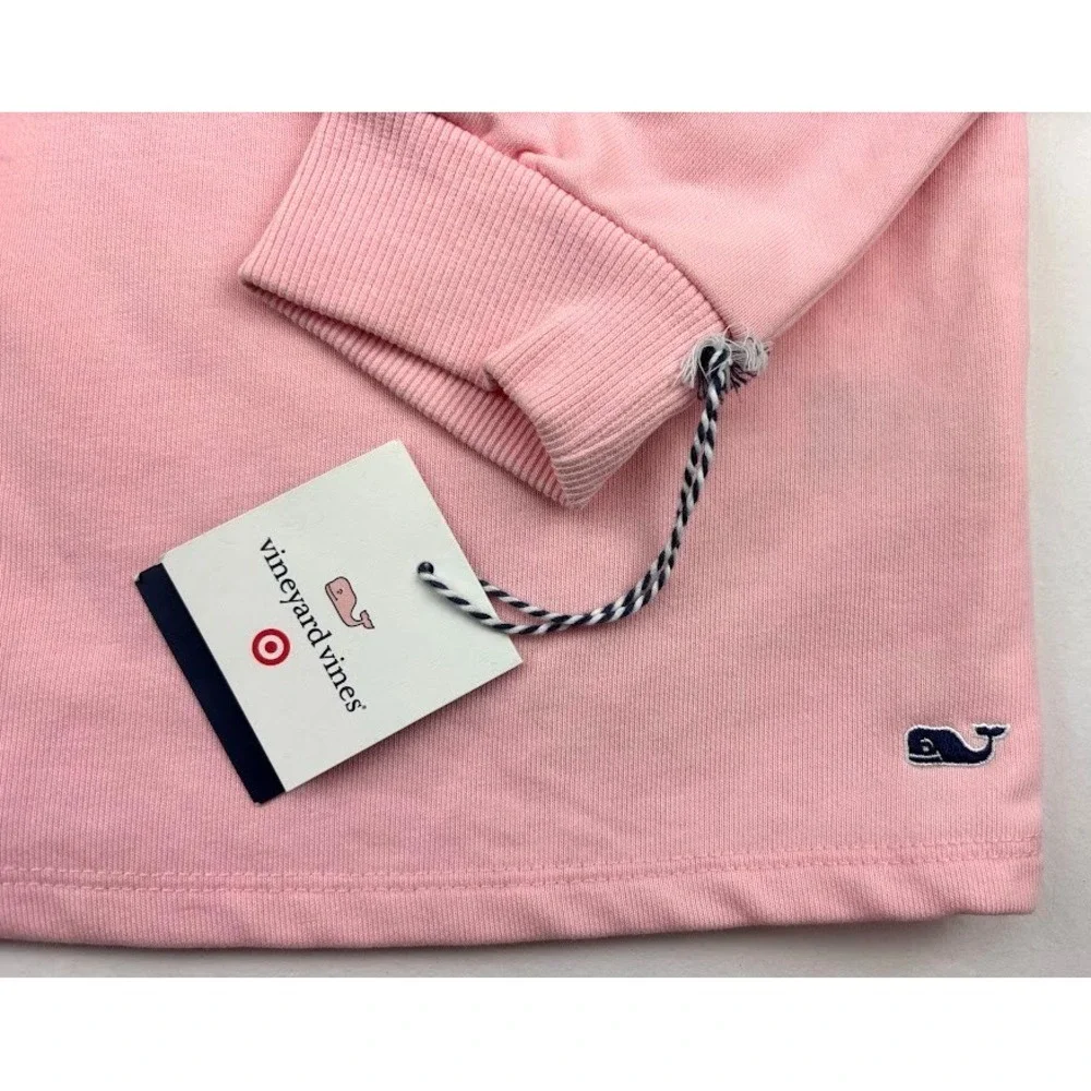 Vineyard Vines Target Girls 10 12‎ Pink Lightweight Jacket Whale Patchwork NWT